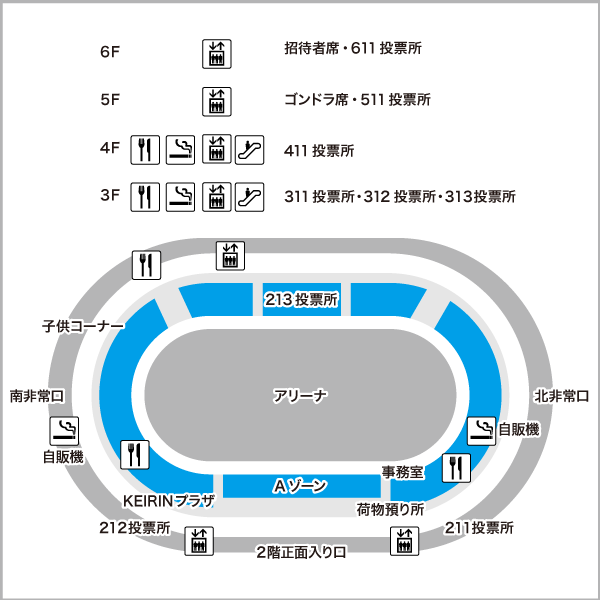 前橋の場内地図