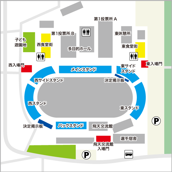 奈良の場内地図